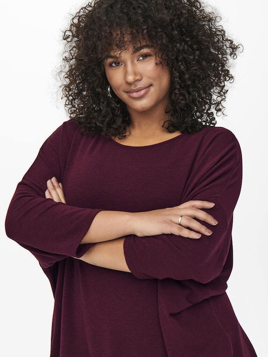 Women's Blouse with 3/4 Sleeve Purple