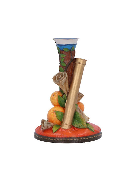 Nemesis Now Glas Wasser aus Edelstahl in Orange Farbe Kelch mit Strohhalm