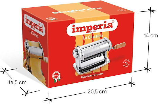 Imperia Μηχανή Φύλλου/Ζυμαρικών Χειροκίνητη από Ανοξείδωτο Ατσάλι 4162