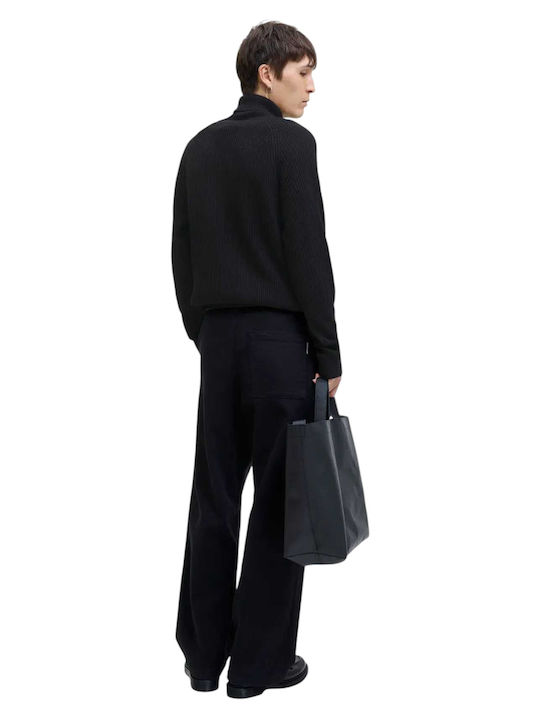 Langarm Pullover Schwarz