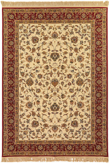 Royal Carpet Sherazad 8349 Synthetisch,Polyester/Cotton/Leather mit Fransen Ivory