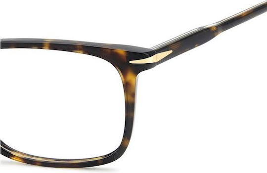 David Beckham Herren Acetat Brillengestell Braun Schildpatt DB 1213 086