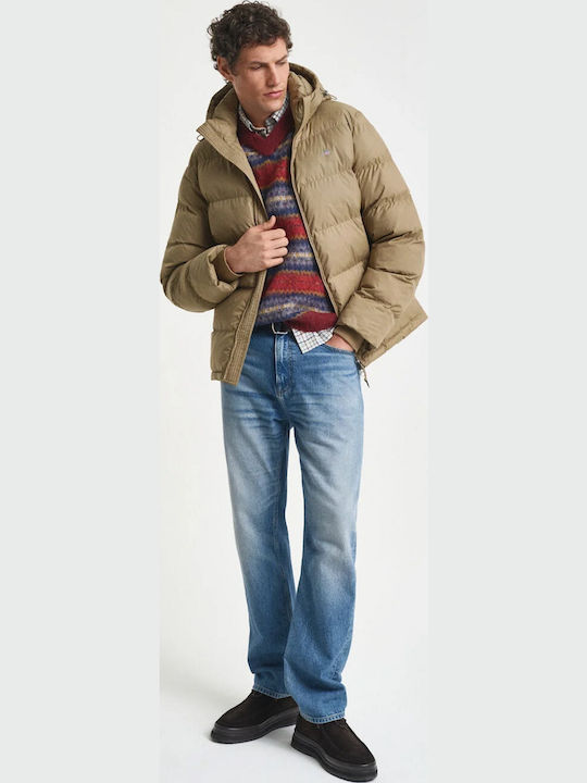 Μπουφάν Puffer Αδιάβροχο Light Taupe