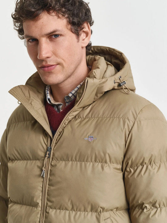 Μπουφάν Puffer Αδιάβροχο Light Taupe