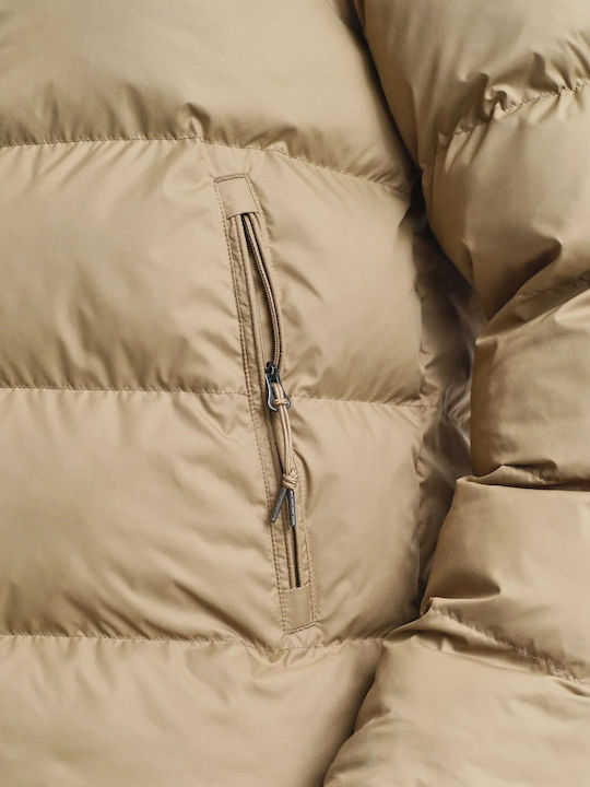 Μπουφάν Puffer Αδιάβροχο Light Taupe