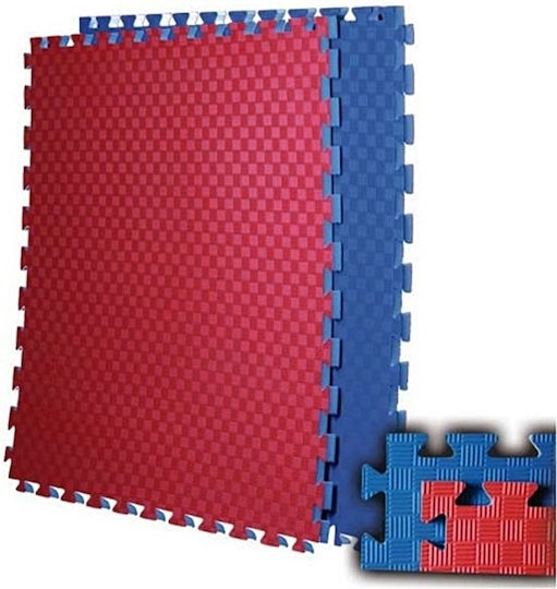 Viking Double Sided Red/Blue Puzzle Gym Mat 100x100x3cm 1 Piece