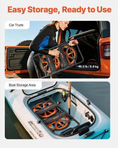 Vevor SPSPHTTC15INR3EU5001V0 Τρέιλερ Μεταφοράς για Κανό & Kayak