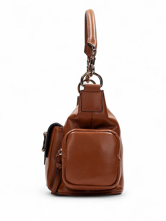 Γυναικεία Τσάντα Ώμου Καφέ