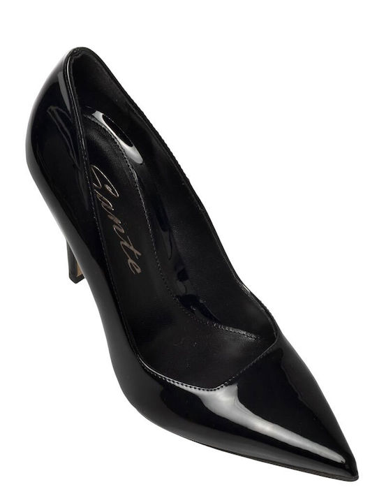 Leather Black High Heels