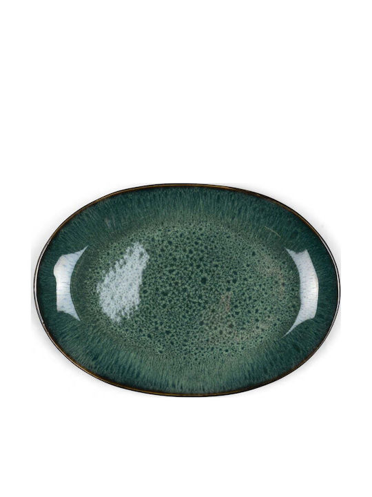Bitz Serving Platter Oval Green 36x25cm