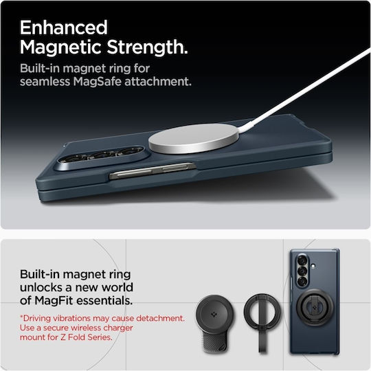 Spigen Tough Back Cover Silicone / Plastic Navy Blue (Galaxy Z Fold7)