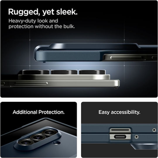 Spigen Tough Back Cover Silicone / Plastic Navy Blue (Galaxy Z Fold7)