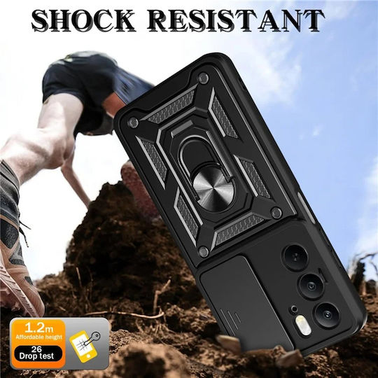 Techsuit Camshield Back Cover Silicon Negru (Realme C75 - Techsuit)