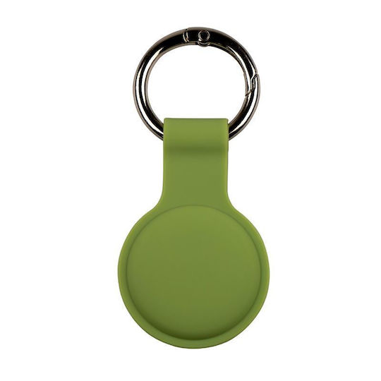 Mobile Origin Keychain Cazul Keychain Silicon pentru AirTag în culoarea Verde