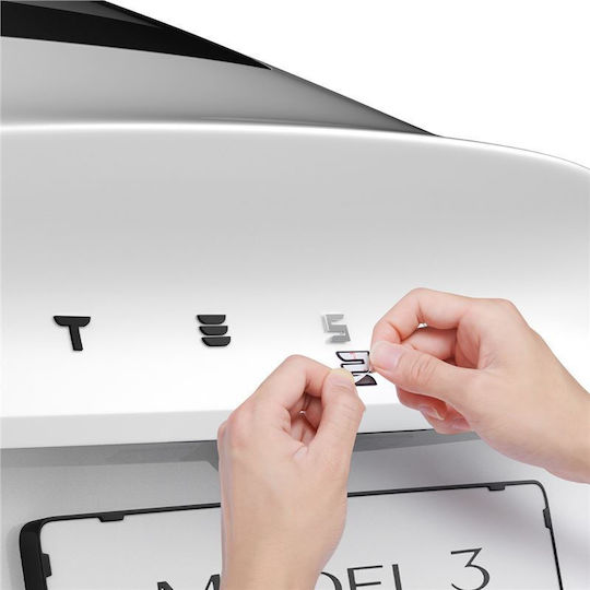 Spigen Tesla Rear Emblem Logo Full Cover Black for Tesla Model 3 2024 Acp08549