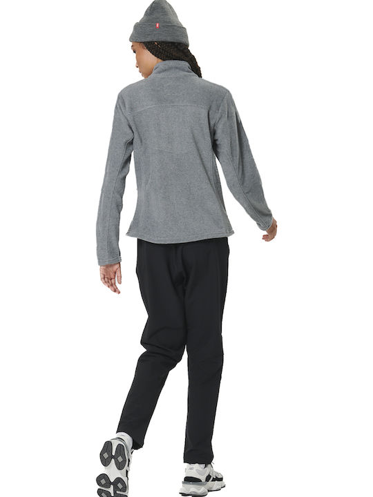 Fleece Damen Jacke in Gray Farbe