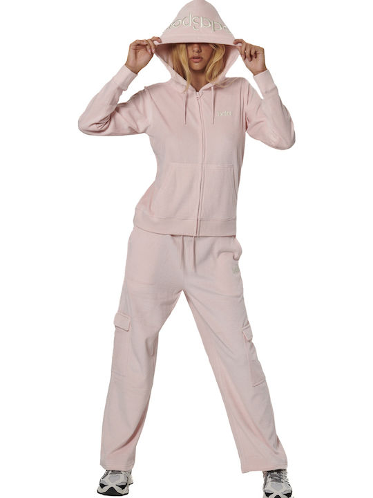 Sweatpants Wide Velvet Pink