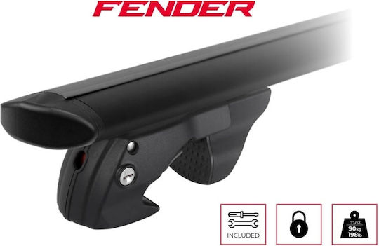 Menabo 120cm. pentru Citroen C5 2013-2017 (Set cu picioare) Negre