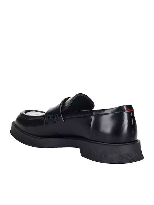 Lenner Men's Leather Moccasins Black