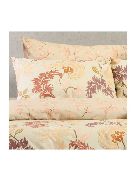 Melinen Duvet Cover Set Cotton Queen with 2 Pillowcases 225x245 Alessandro Apple