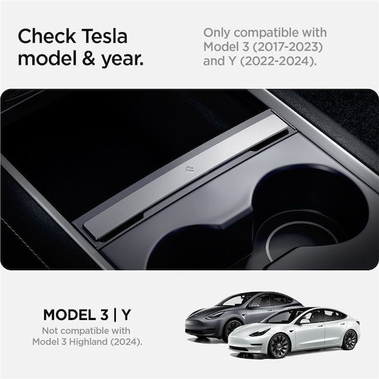 Spigen Tesla Kabel-Organizer Station Schwarz-Tesla Modell Y/3 ACP07085
