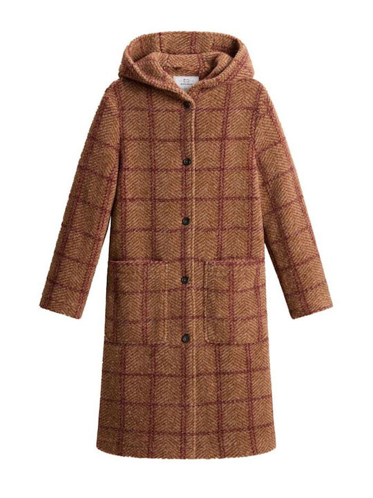 Women's Lifestyle Jacket for Winter with Hood Beige