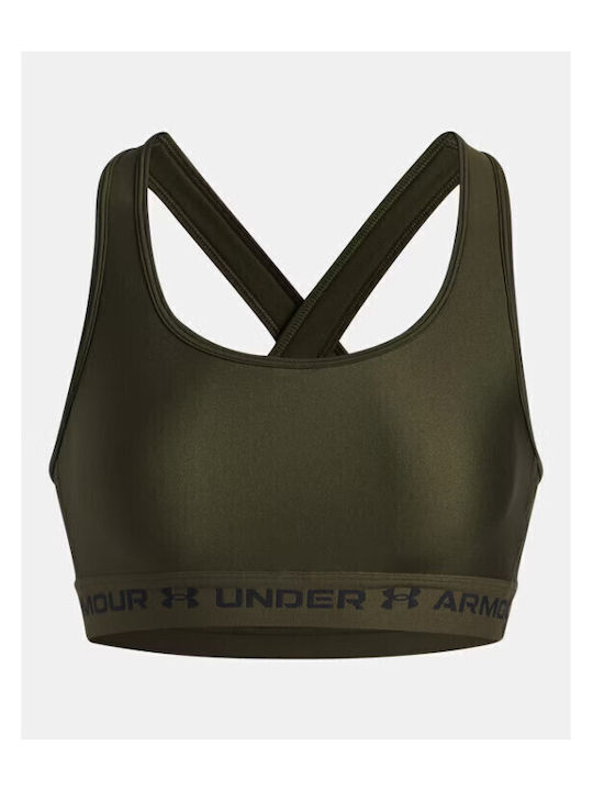 Crossback Mid Bra Women's Bra with Removable Padding Olive
