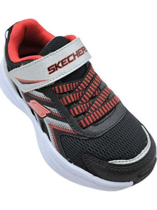 Microspec Kinder Sneakers mit Klettverschluss Schwarz