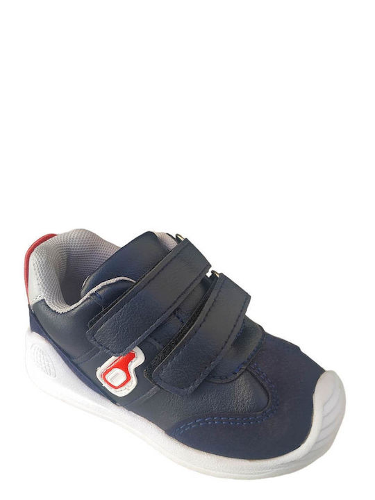 Παιδικά Sneakers με Σκρατς Navy Μπλε