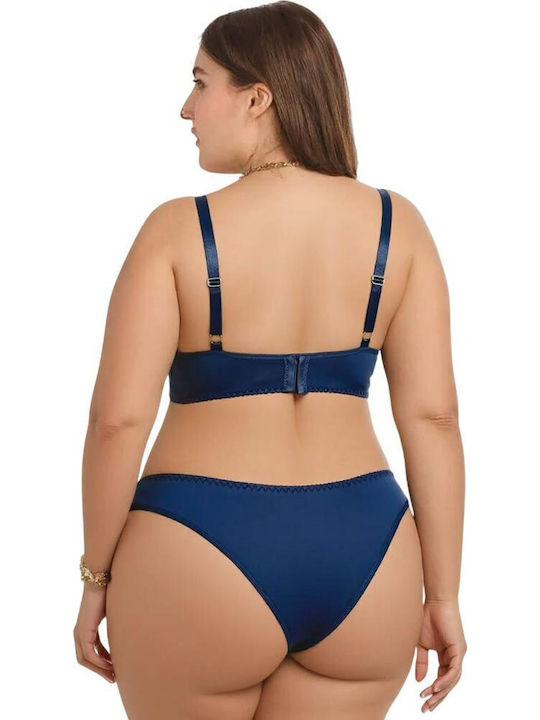AnnaMu Dantelat Set de Lenjerie cu Slip Blue