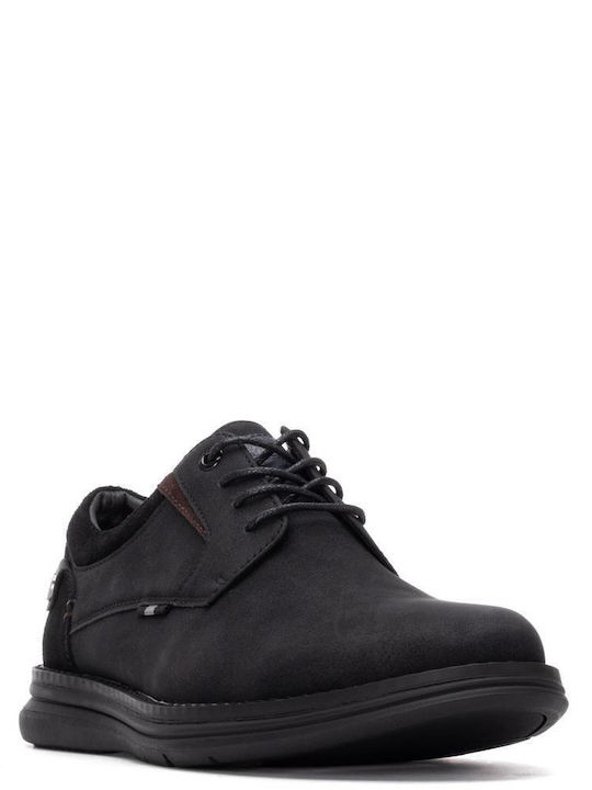 Men's Synthetic Leather Casual Shoes Black