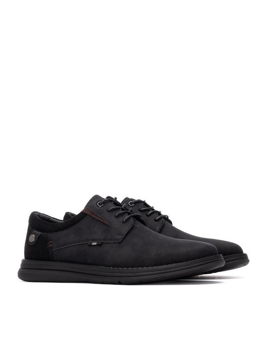 Men's Synthetic Leather Casual Shoes Black