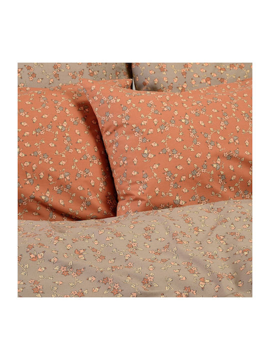 Melinen Сет Чаршафи Двойни с Ластик 150x200+32см. Cesare Apricot 4бр