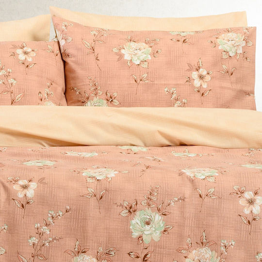 Melinen Gianna Σετ Σεντόνια Μονά με Λάστιχο 100x200+32εκ. Rose (3τμχ)