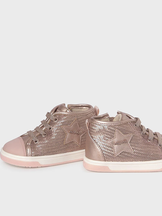 Kinder Sneakers Hoch Rosa