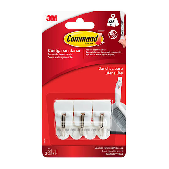 Γάντζος Κρέμασμα 3m 225 G 19 X 41 X 19 Mm Λευκό Χάλυβας 3 Μονάδες S7929721 10 Έως 30 Ημέρες Γάντζος Κρέμασμα 3m 225 G 19 X 41 X 19 Mm Λευκό Χάλυβας 3 Μονάδες S7929721 10 Έως 30 Ημέρες