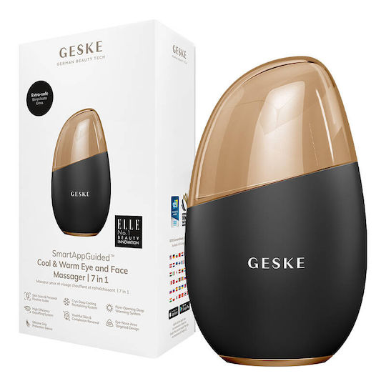 Geske Cool & Warm Eye & Face Massager 7 in 1 Roller Προσώπου Gray 1τμχ