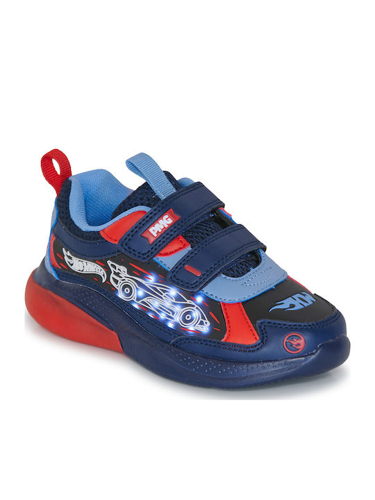 Kids Sneakers with Scratch & Lights Blue