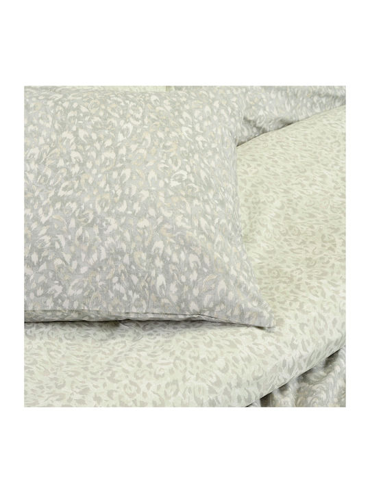 Melinen Сет Чаршафи 170x270см. Leo Aqua/grey 3бр