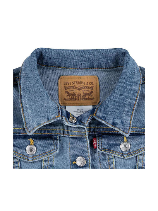 Kids' Denim Jacket Short Blue