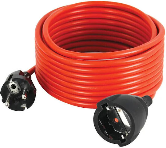 Commel 1 Platz mit Kabel 10m Durchmesser 3 x 1.5mm² Rot