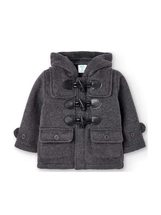 Kids' Coat Montgomery Long with Hood Gray