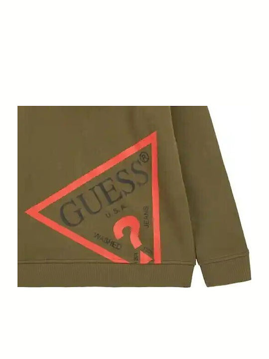 Kids Cardigan with Hood Khaki