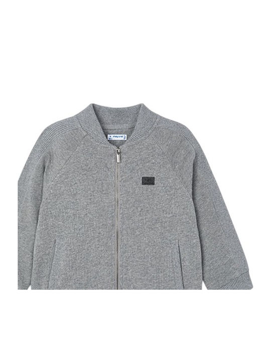 Kinderstrickjacke Baumwolle grau Wild Autumn