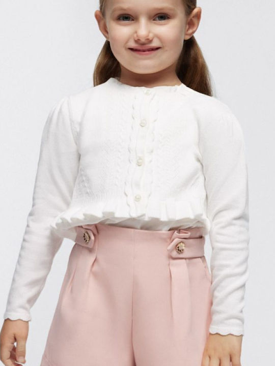 Kids Cardigan Cotton Ecru