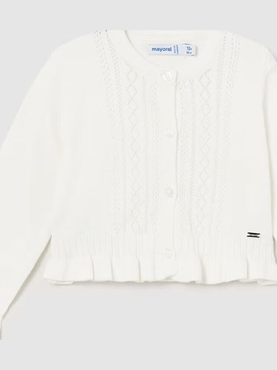 Kids Cardigan Knitted Ecru