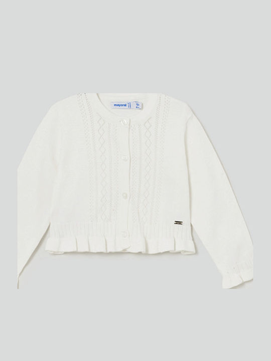 Kids Cardigan Knitted Ecru