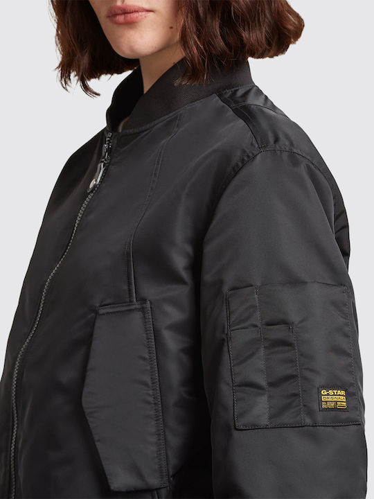 Damen Bomberjacke Schwarz