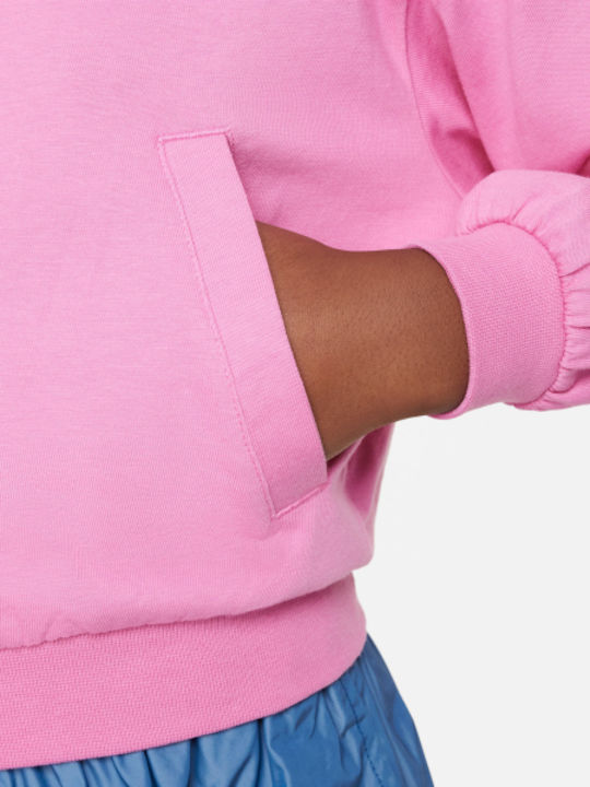 Kinder-Sweatshirt Strickjacke mit Kapuze und Taschen Fuchsie G Nsw Fz Hdy Jsy Lbr