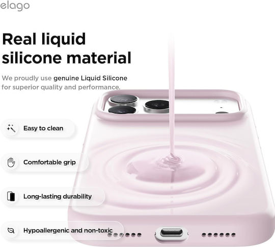 Elago Back Cover Σιλικόνης Λιλά (iPhone 17 Pro Max)